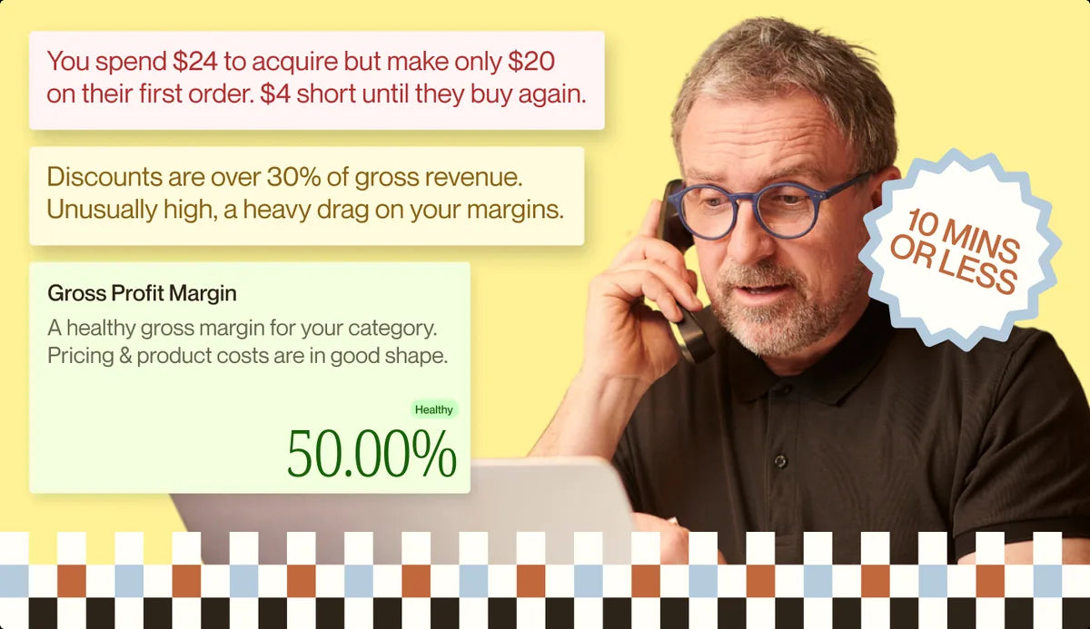 A Karya free-audit report: contribution margin, gross profit margin, in 10 minutes or less